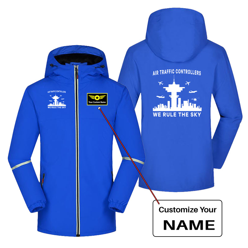 Air Traffic Controllers - We Rule The Sky Designed Rain Coats & Jackets