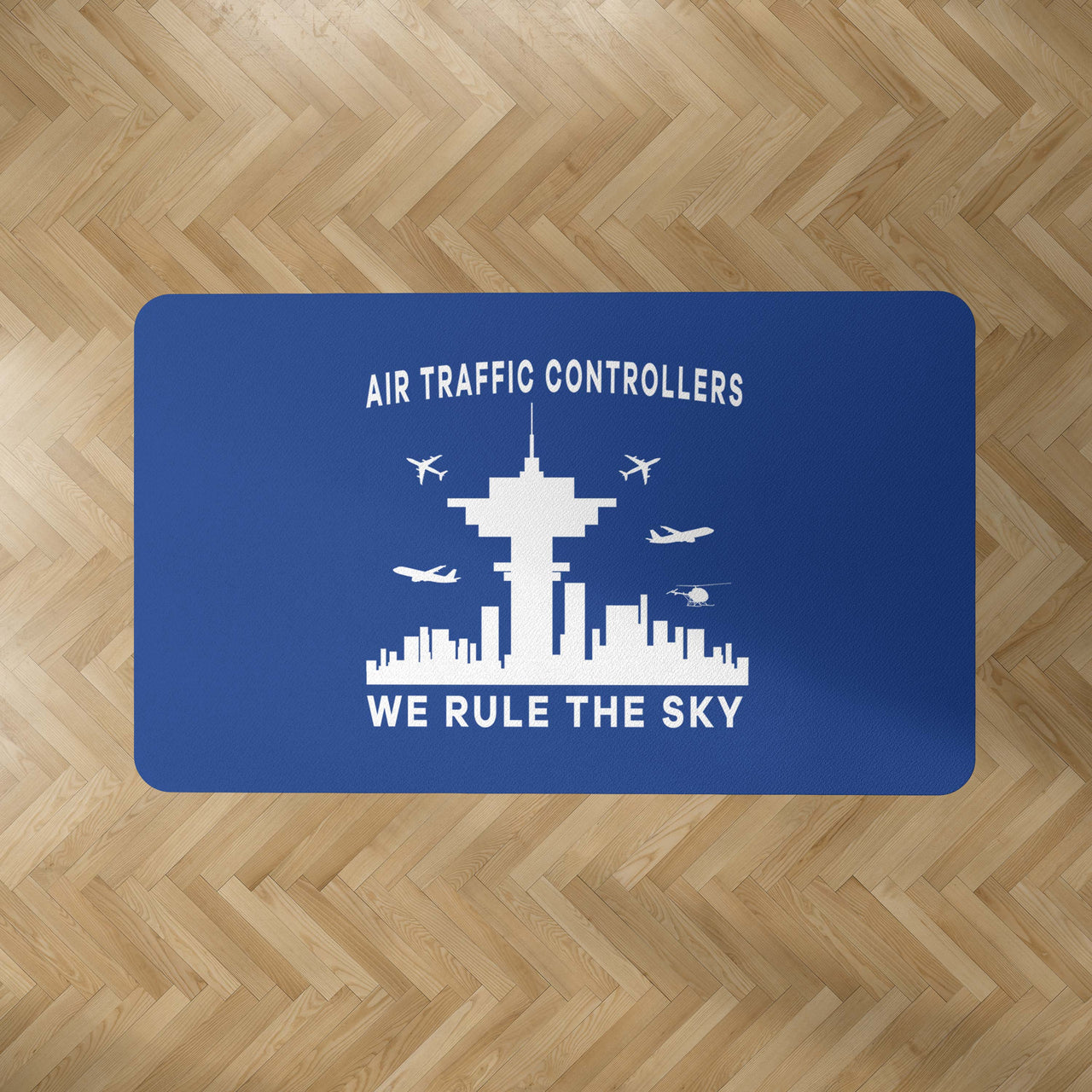 Air Traffic Controllers - We Rule The Sky Designed Carpet & Floor Mats
