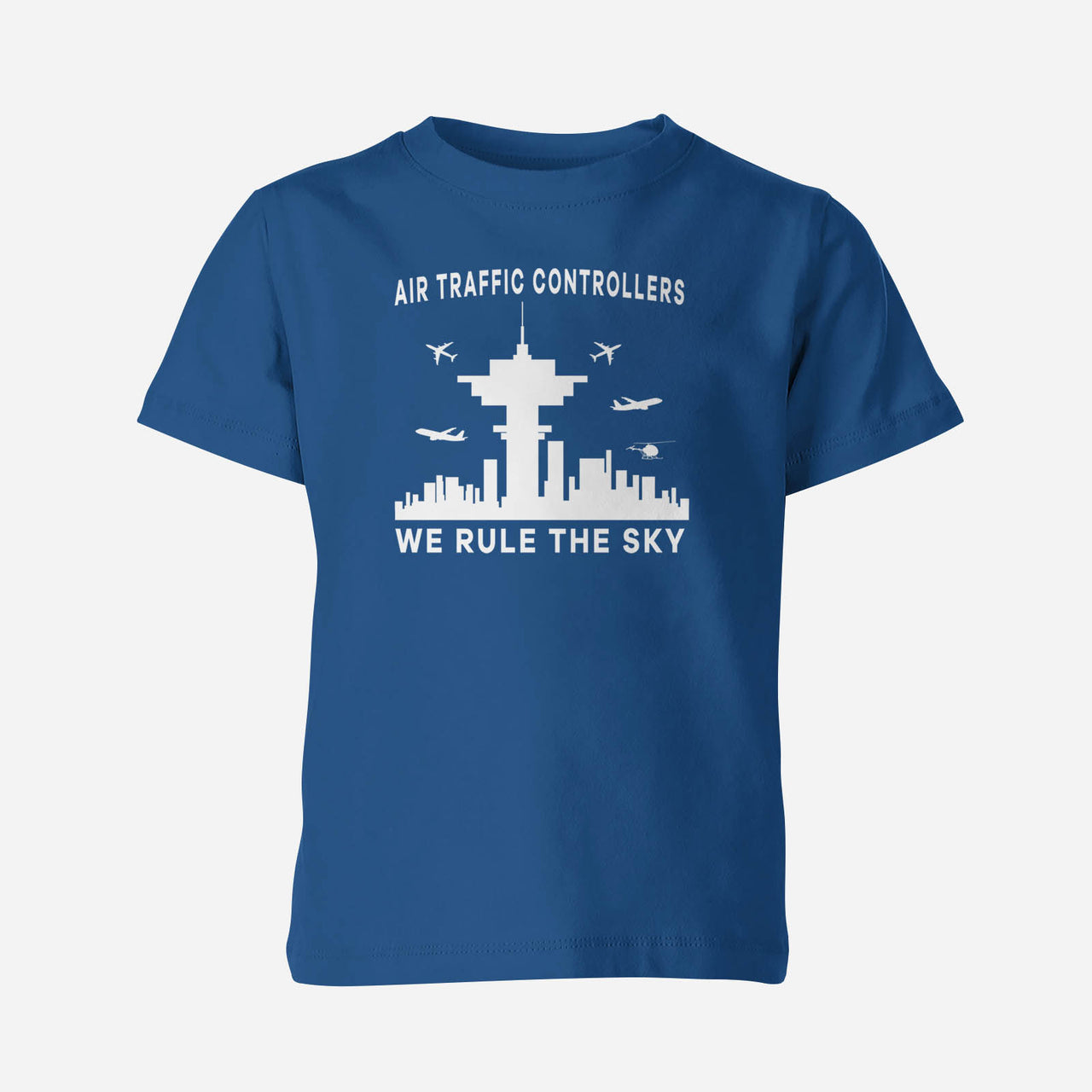 Air Traffic Controllers - We Rule The Sky Designed Children T-Shirts