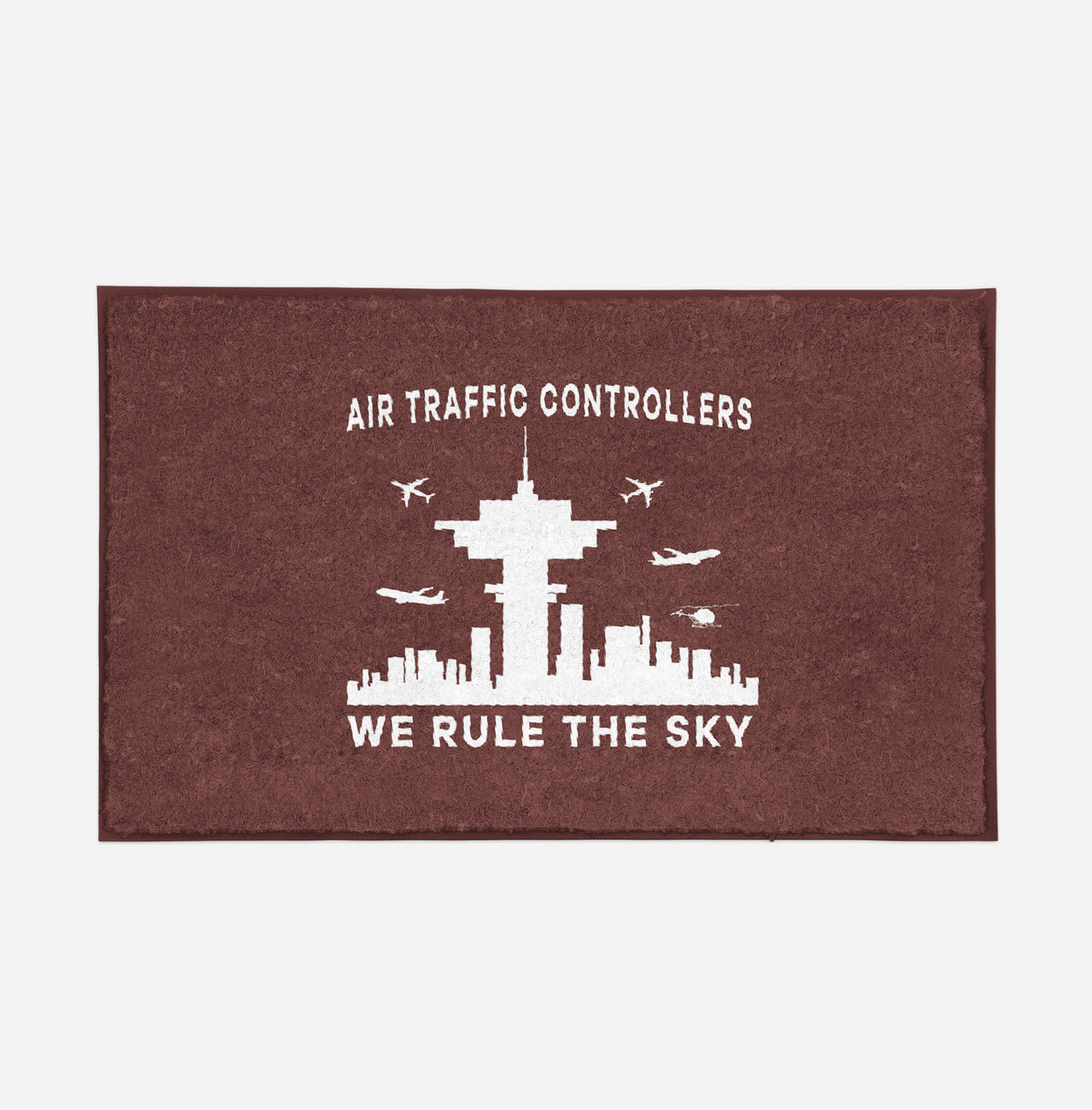 Air Traffic Controllers - We Rule The Sky Designed Door Mats