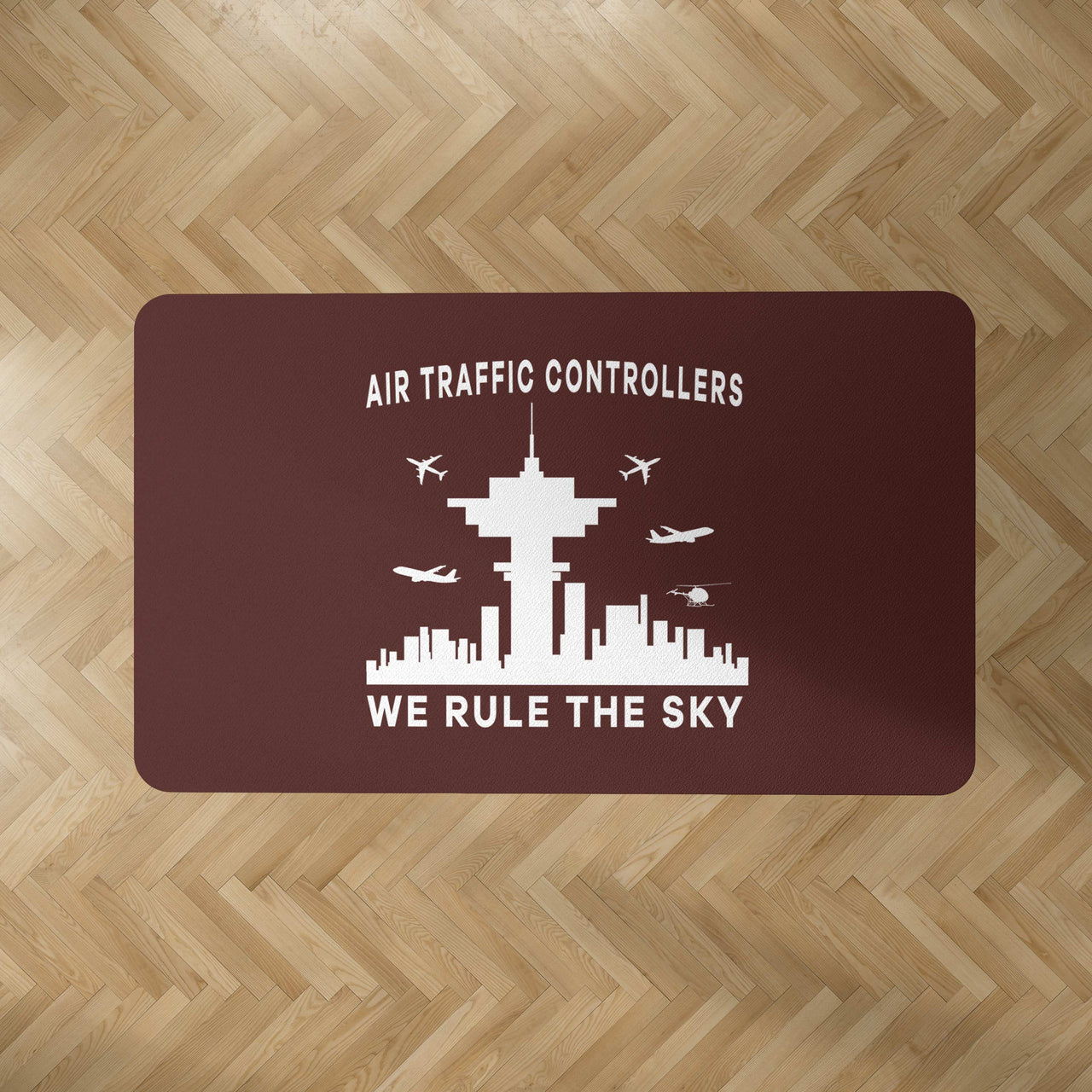 Air Traffic Controllers - We Rule The Sky Designed Carpet & Floor Mats