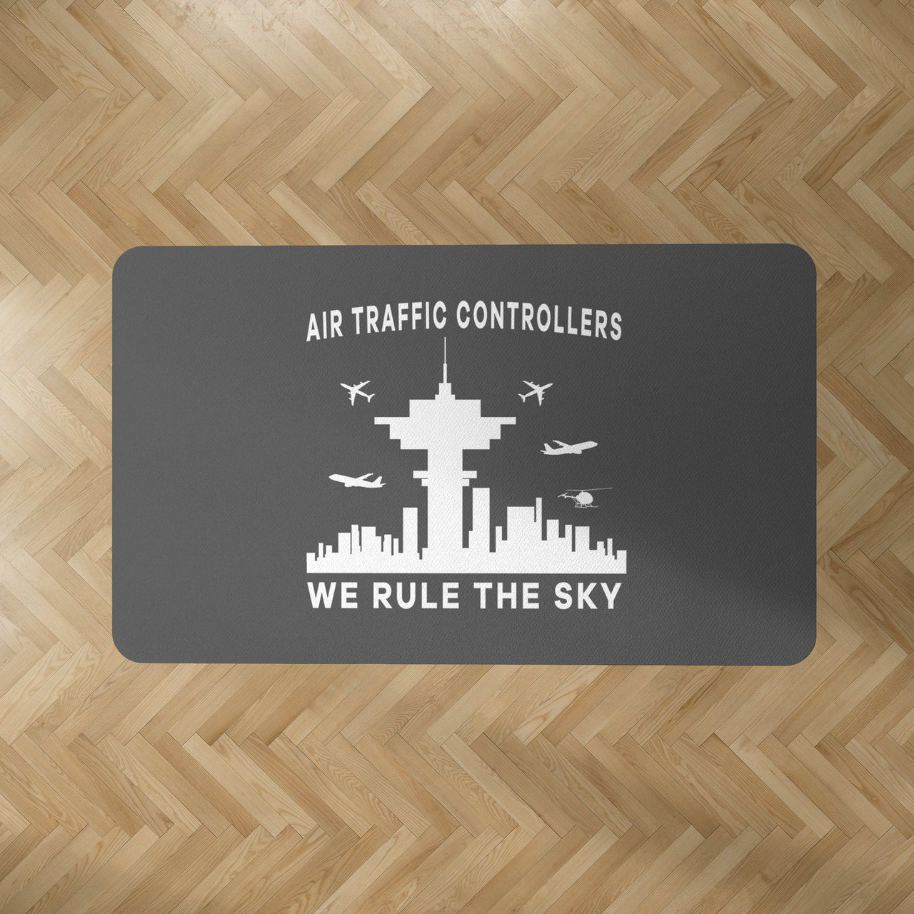 Air Traffic Controllers - We Rule The Sky Designed Carpet & Floor Mats