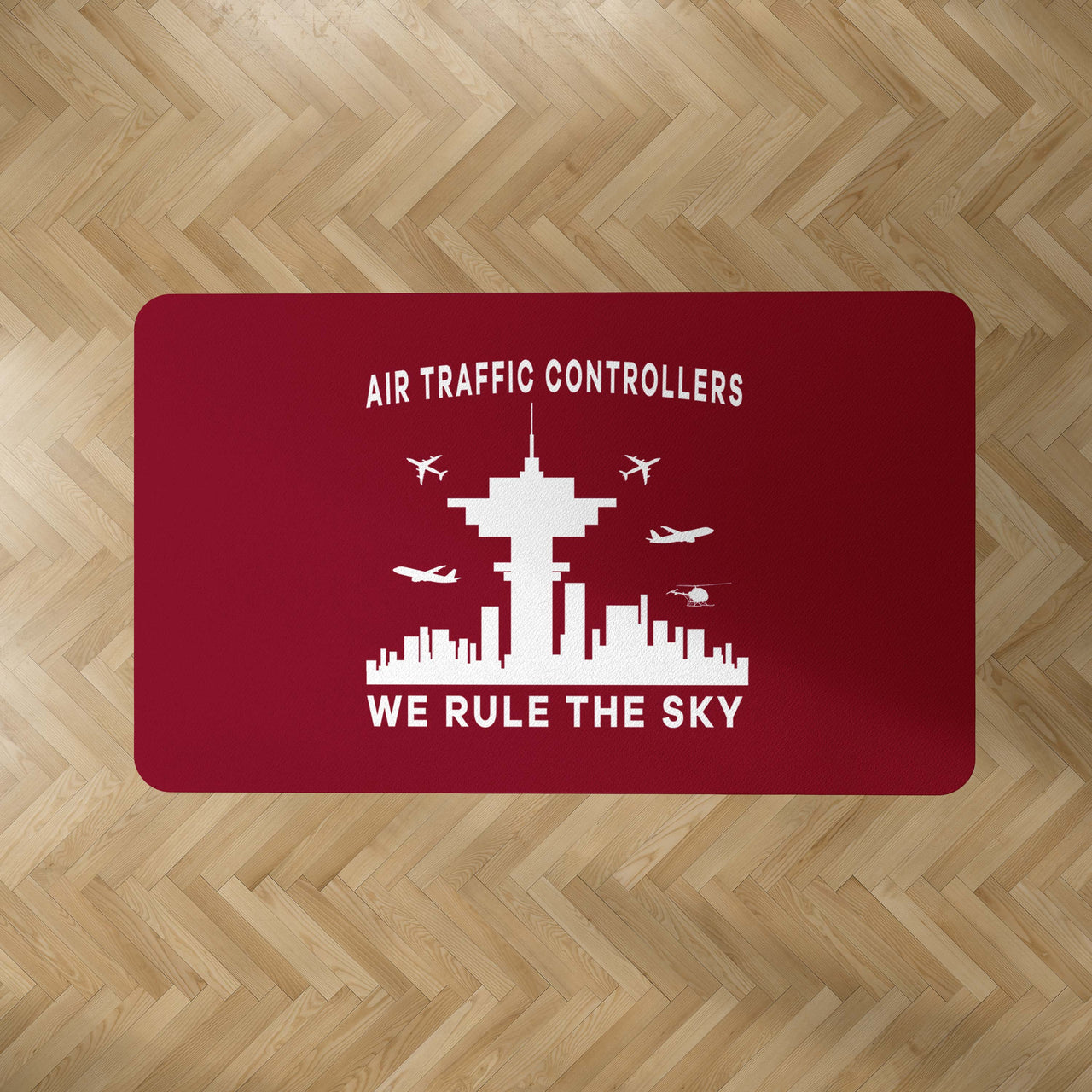 Air Traffic Controllers - We Rule The Sky Designed Carpet & Floor Mats