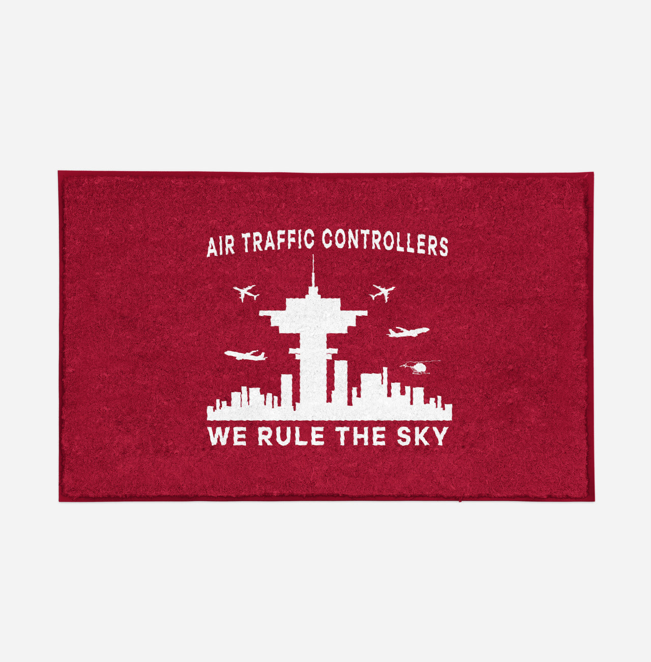 Air Traffic Controllers - We Rule The Sky Designed Door Mats