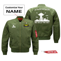 Thumbnail for Air Traffic Controllers - We Rule The Sky Designed Pilot Jackets (Customizable)