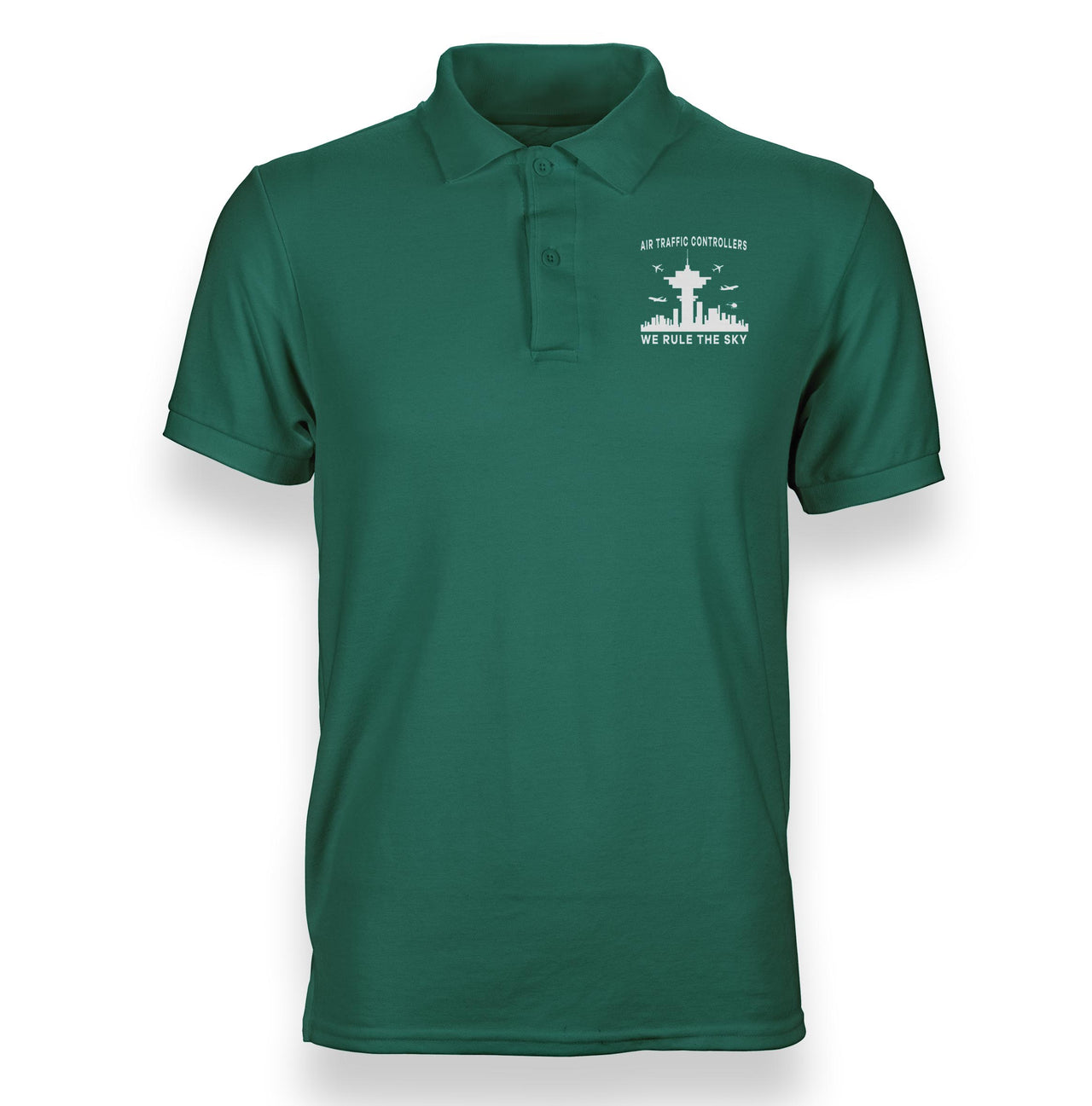Air Traffic Controllers - We Rule The Sky Designed Polo T-Shirts
