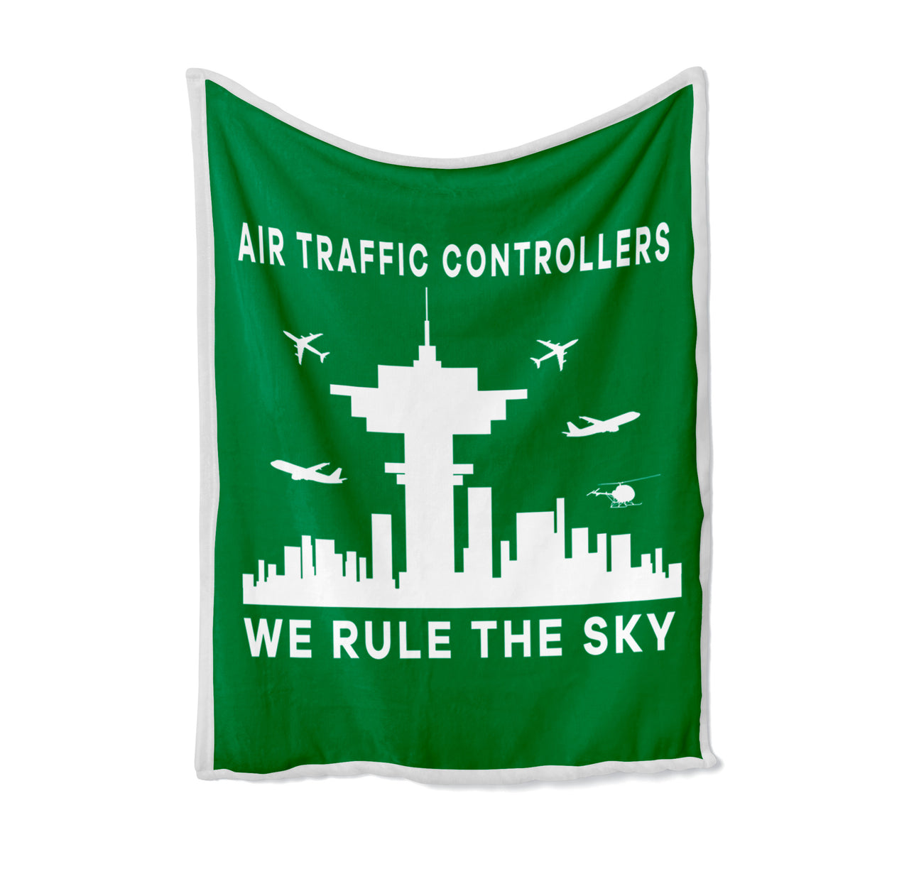 Air Traffic Controllers - We Rule The Sky Designed Bed Blankets & Covers