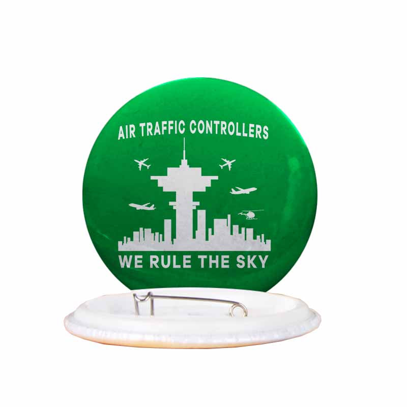 Air Traffic Controllers - We Rule The Sky Designed Pins