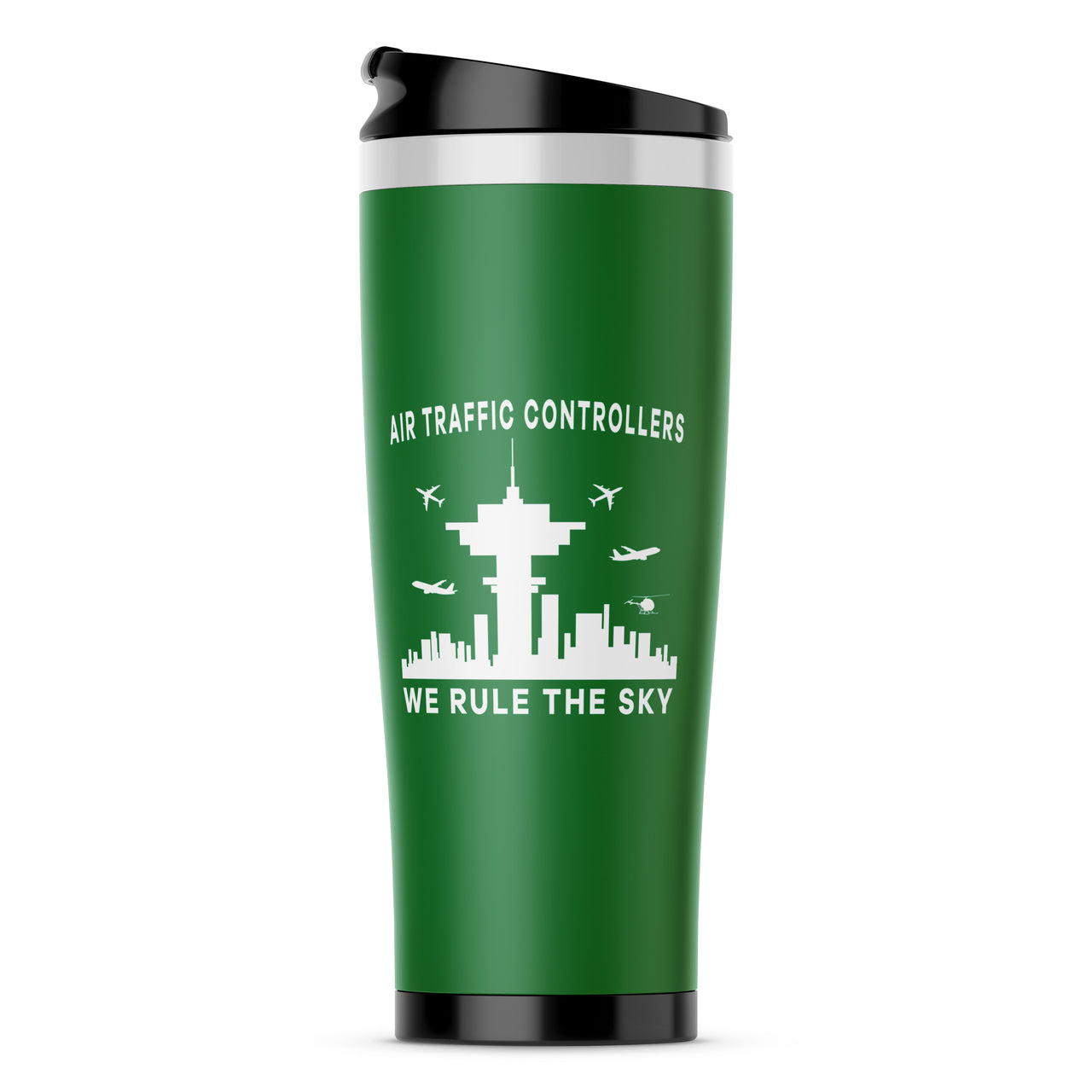 Air Traffic Controllers - We Rule The Sky Designed Stainless Steel Travel Mugs