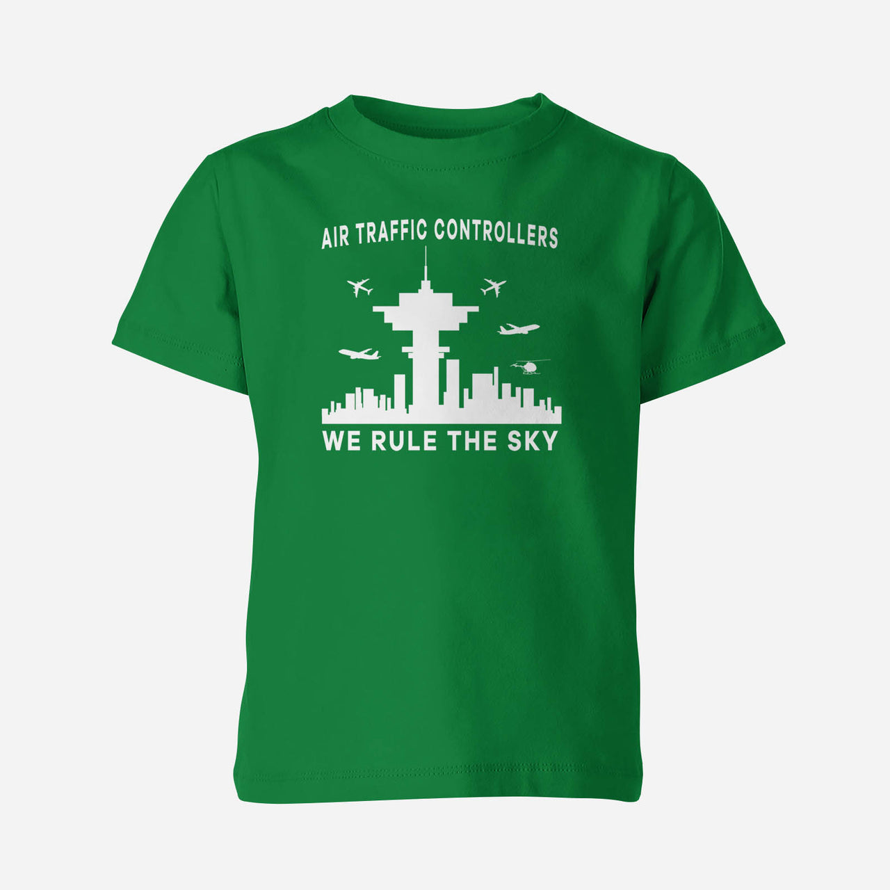 Air Traffic Controllers - We Rule The Sky Designed Children T-Shirts