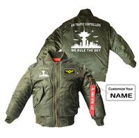 Thumbnail for Air Traffic Controllers - We Rule The Sky Designed Children Bomber Jackets