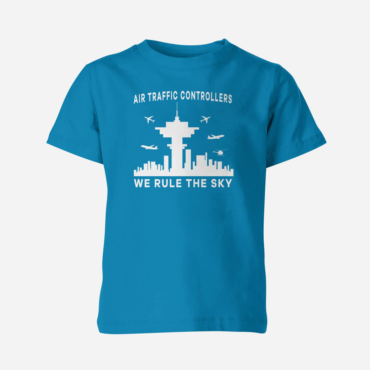 Air Traffic Controllers - We Rule The Sky Designed Children T-Shirts
