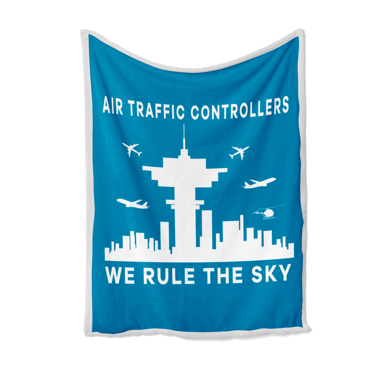 Air Traffic Controllers - We Rule The Sky Designed Bed Blankets & Covers