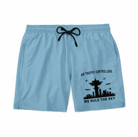 Thumbnail for Air Traffic Controllers - We Rule The Sky Designed Swim Trunks & Shorts