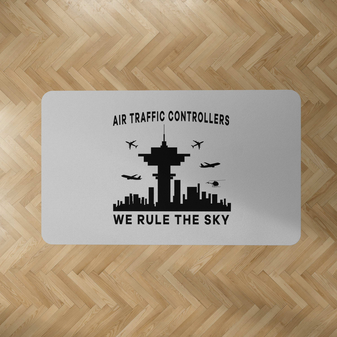 Air Traffic Controllers - We Rule The Sky Designed Carpet & Floor Mats