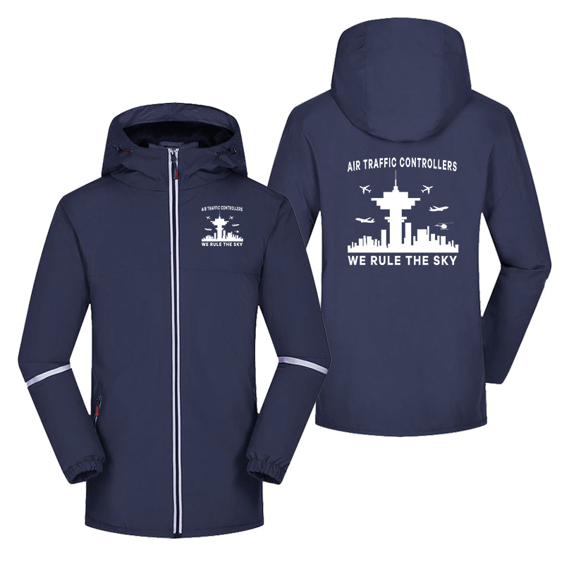 Air Traffic Controllers - We Rule The Sky Designed Rain Coats & Jackets