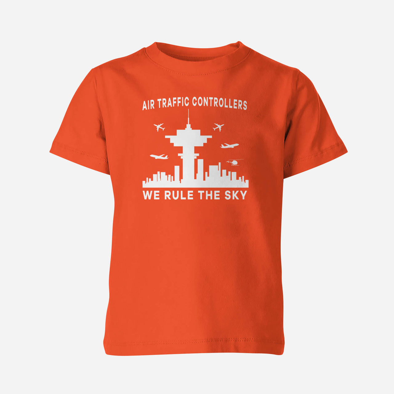 Air Traffic Controllers - We Rule The Sky Designed Children T-Shirts