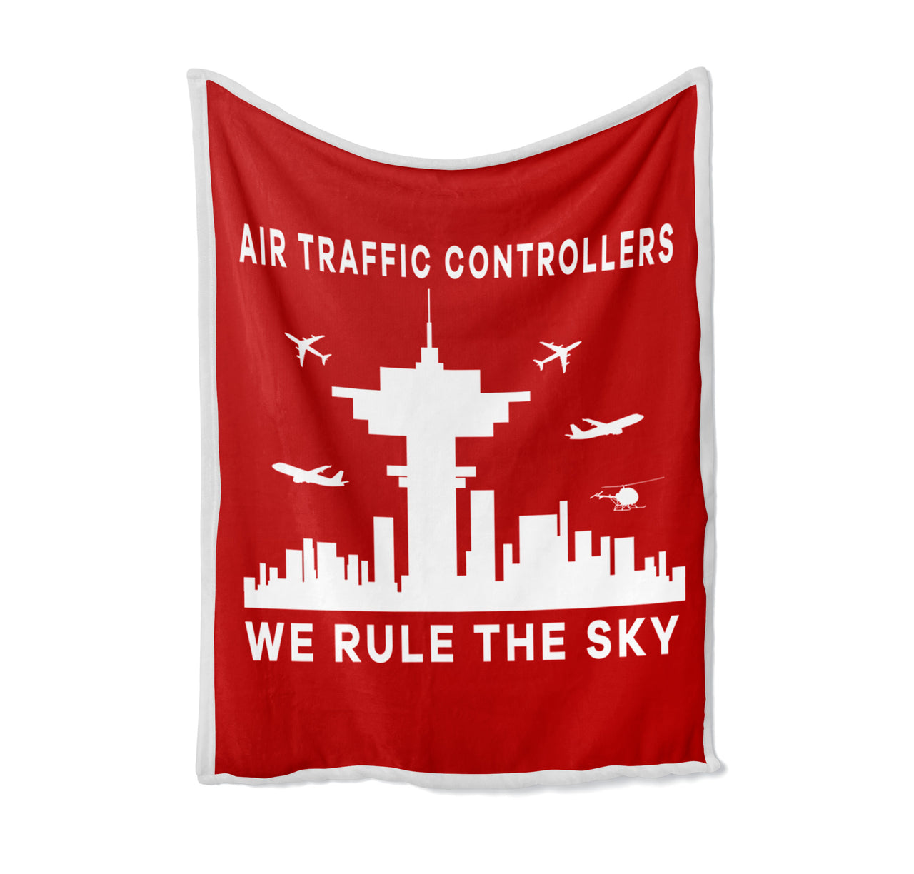 Air Traffic Controllers - We Rule The Sky Designed Bed Blankets & Covers
