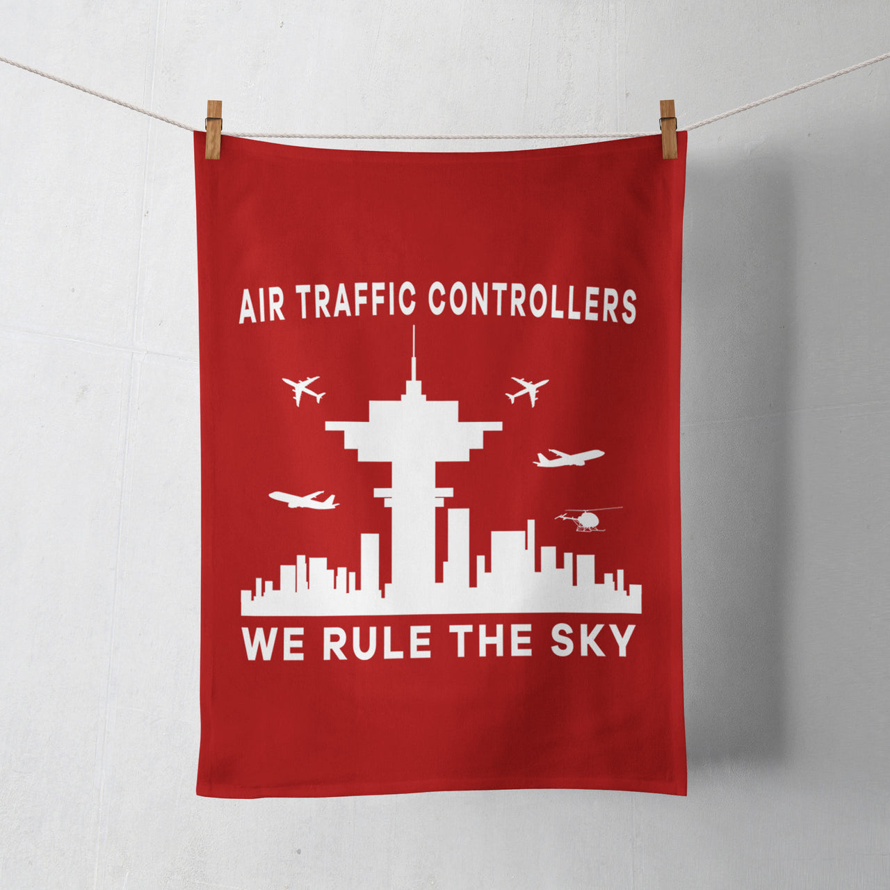 Air Traffic Controllers - We Rule The Sky Designed Towels