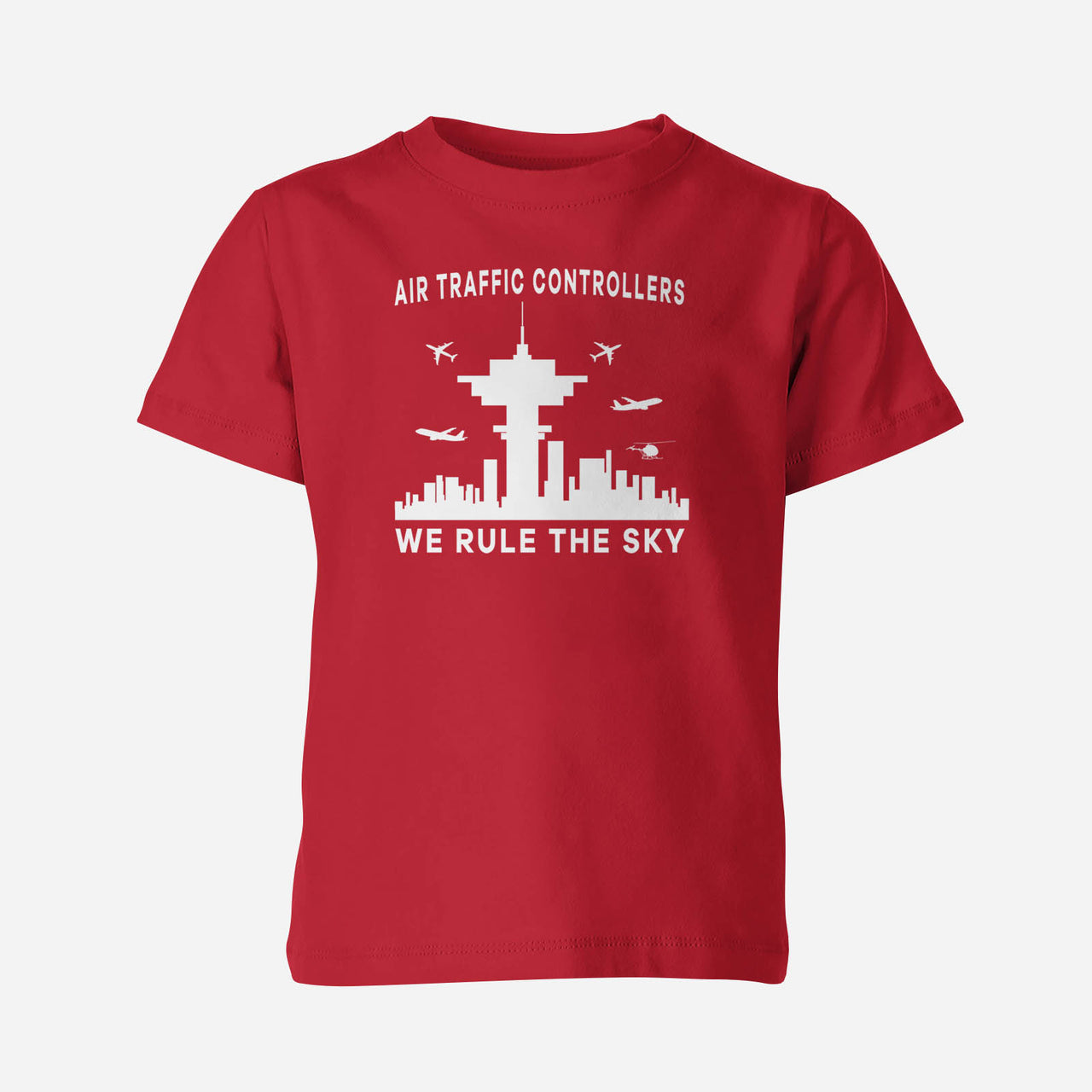 Air Traffic Controllers - We Rule The Sky Designed Children T-Shirts