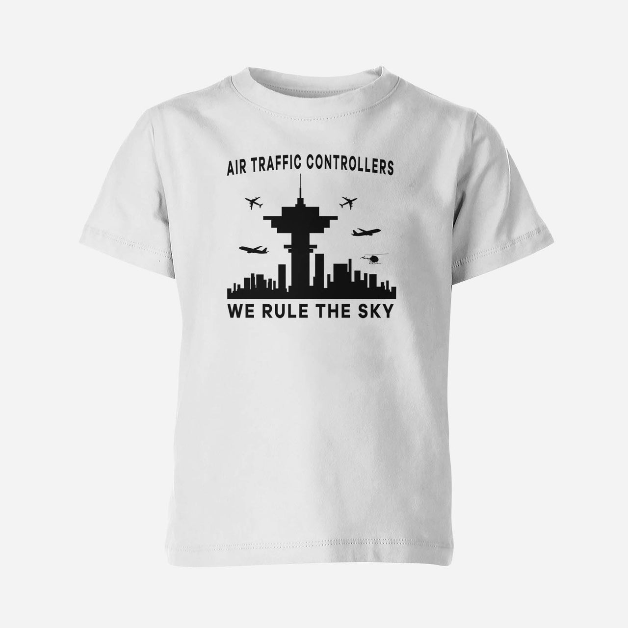 Air Traffic Controllers - We Rule The Sky Designed Children T-Shirts