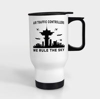 Thumbnail for Air Traffic Controllers - We Rule The Sky Designed Travel Mugs (With Holder)