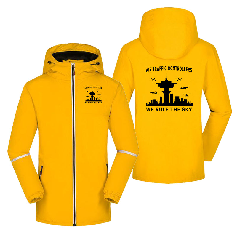 Air Traffic Controllers - We Rule The Sky Designed Rain Coats & Jackets