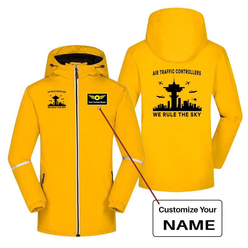 Air Traffic Controllers - We Rule The Sky Designed Rain Coats & Jackets
