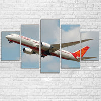 Thumbnail for Air India's Boeing 787 Printed Multiple Canvas Poster Aviation Shop 