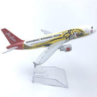 Thumbnail for Airasia Tiger Airbus A320 Airplane Model (16CM)