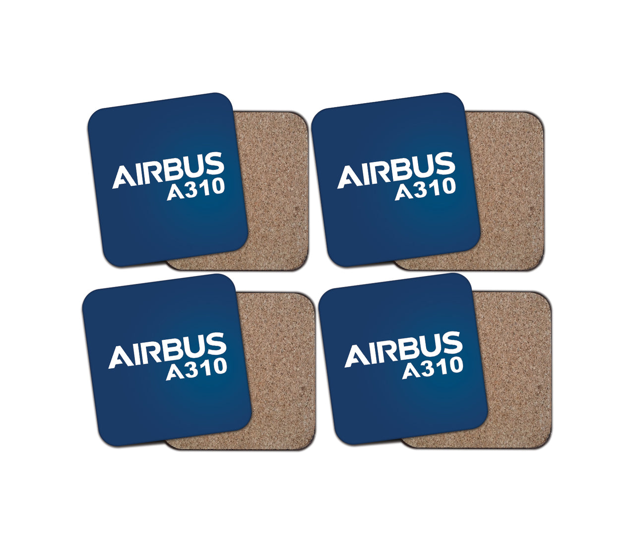 Airbus A310 & Text Designed Coasters