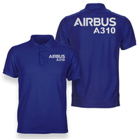 Thumbnail for Airbus A310 & Text Designed Double Side Polo T-Shirts