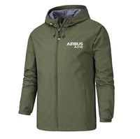 Thumbnail for Airbus A310 & Text Plane Designed Rain Jackets & Windbreakers