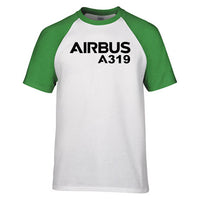 Thumbnail for Airbus A319 & Text Designed Raglan T-Shirts