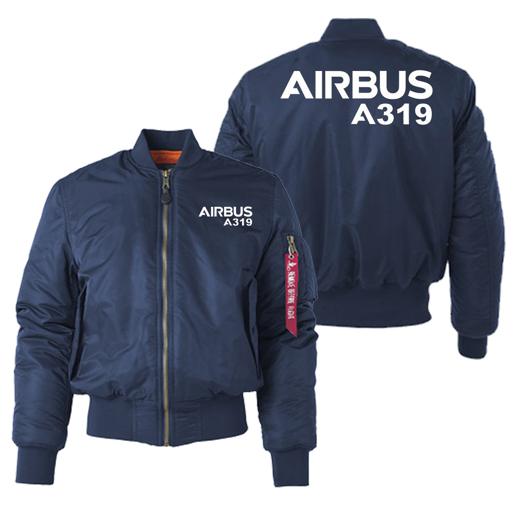 Airbus A319 & Text Designed "Women" Bomber Jackets