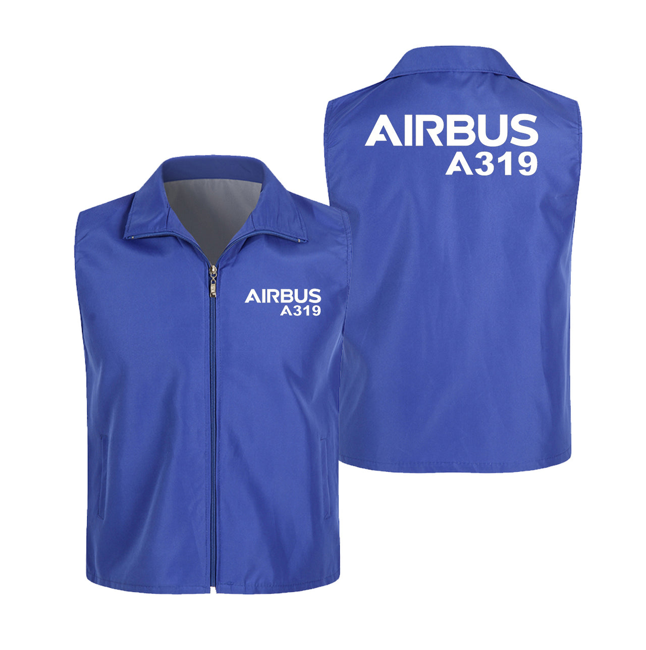 Airbus A319 & Text Designed Thin Style Vests