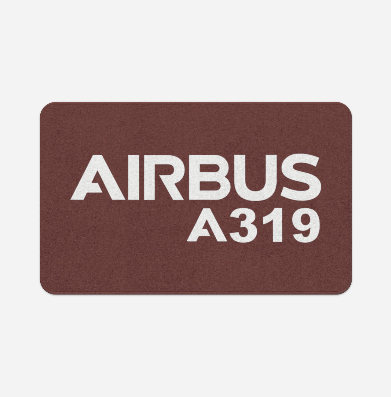 Airbus A319 & Text Designed Bath Mats