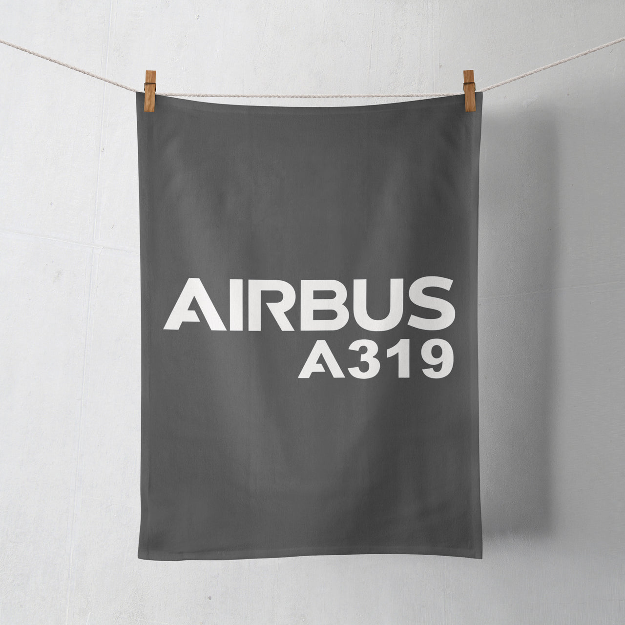 Airbus A319 & Text Designed Towels