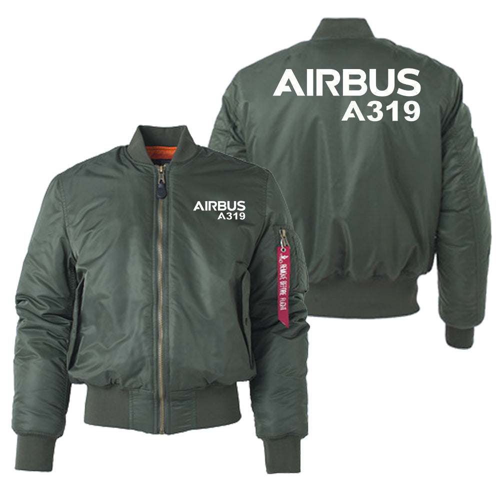 Airbus A319 & Text Designed "Women" Bomber Jackets