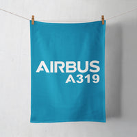 Thumbnail for Airbus A319 & Text Designed Towels