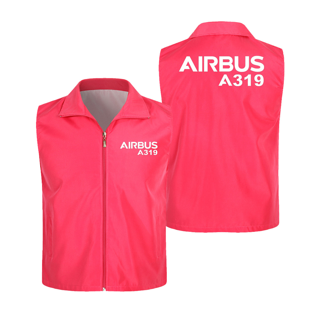 Airbus A319 & Text Designed Thin Style Vests