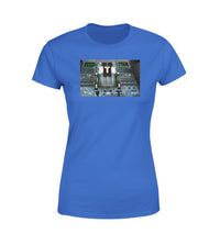 Thumbnail for Airbus A320 Cockpit Designed Women T-Shirts