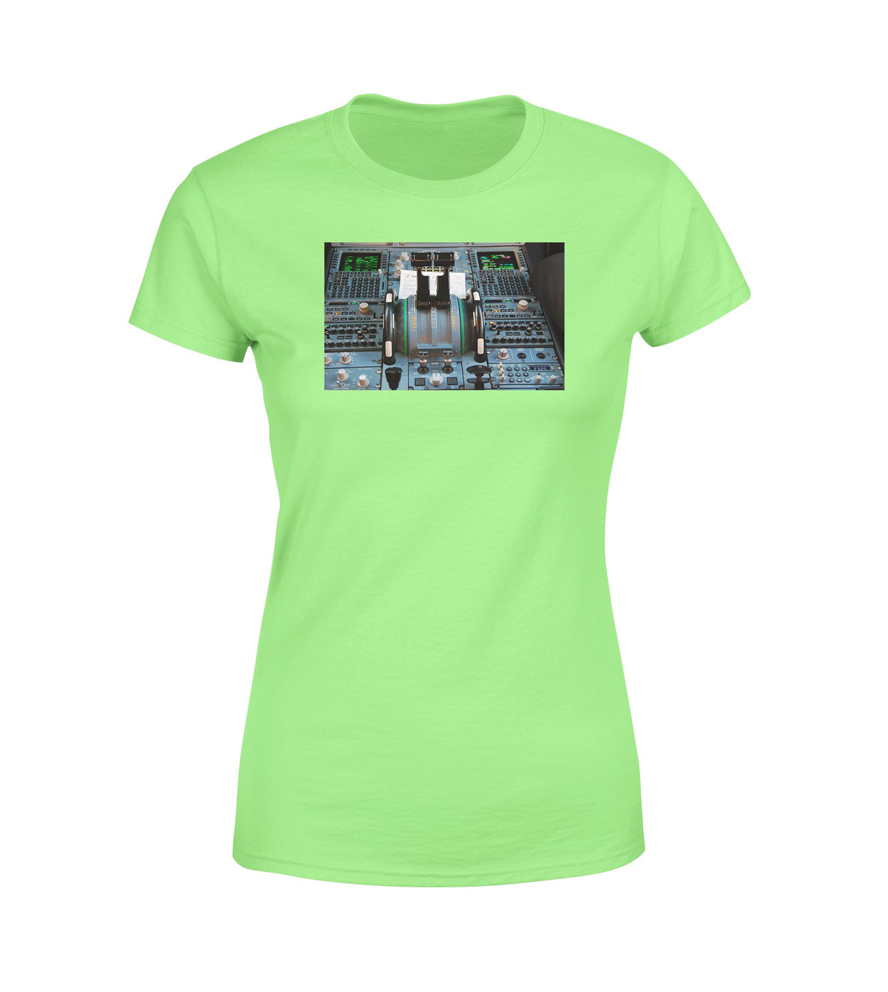 Airbus A320 Cockpit Designed Women T-Shirts