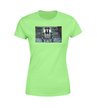 Thumbnail for Airbus A320 Cockpit Designed Women T-Shirts