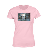 Thumbnail for Airbus A320 Cockpit Designed Women T-Shirts