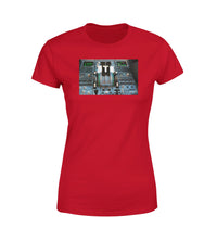 Thumbnail for Airbus A320 Cockpit Designed Women T-Shirts