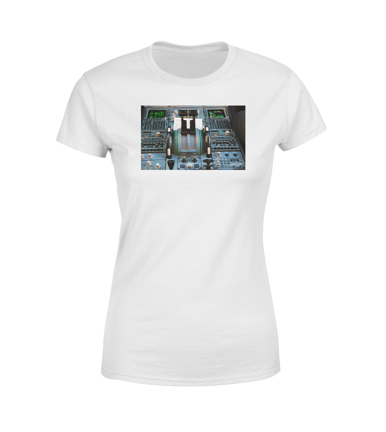 Airbus A320 Cockpit Designed Women T-Shirts