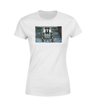 Thumbnail for Airbus A320 Cockpit Designed Women T-Shirts
