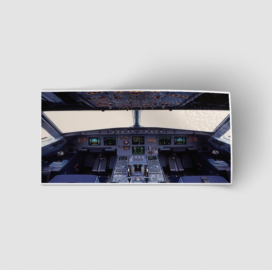 Airbus A320 Cockpit Wide Designed Stickers