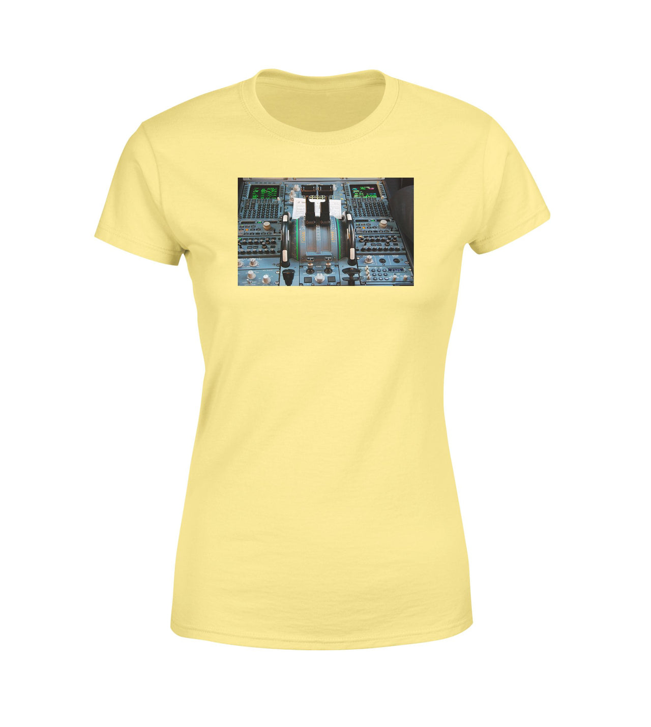 Airbus A320 Cockpit Designed Women T-Shirts